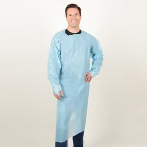 NS® Polyethylene Gown with Thumb Loop, 50" Long