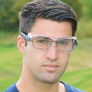 Low Profile OTG Safety Glass, Anti-Fog, Clear