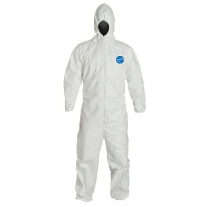 DuPont® Tyvek Disposable Coverall Elastic with Ankles/Hood, Extra Large