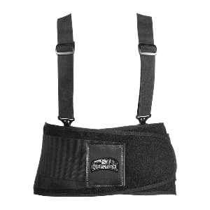 Back Support with Adjustable Removable Suspenders