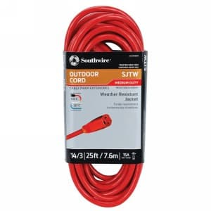 Southwire® 25' Extra-Power Outdoor Extension Power Cord