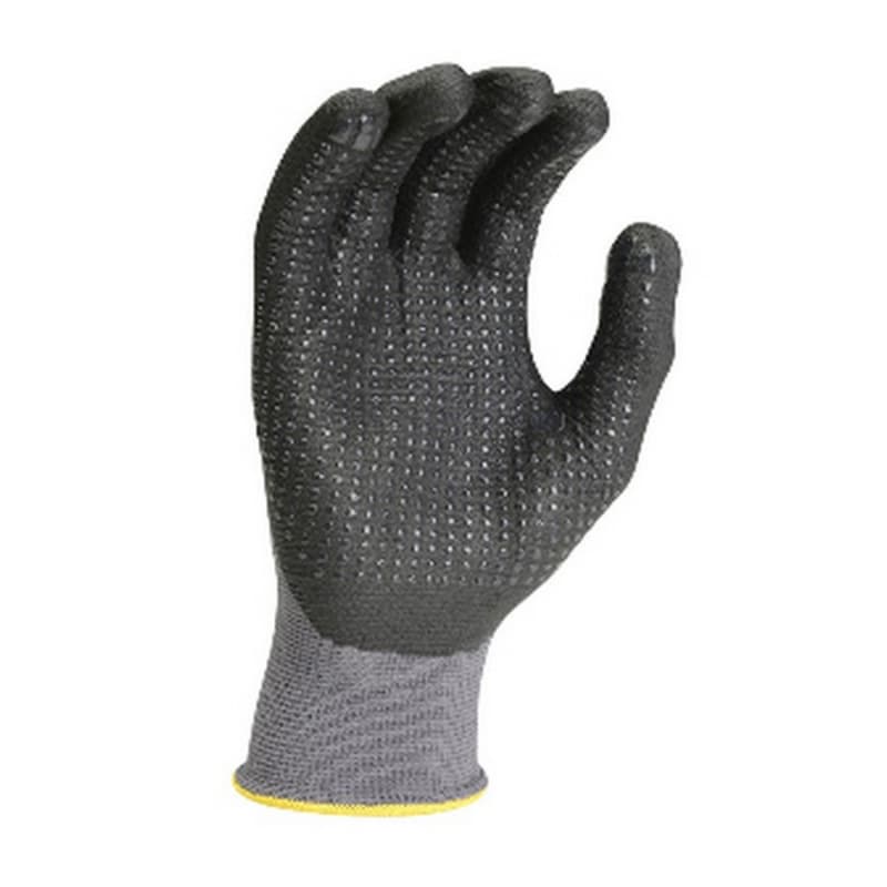 Large Nitrile Dot Palm Coated Work Gloves