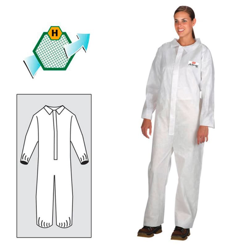 ActivGARD® Polypropylene Disposable Coverall Elastic with Wrist/Ankles/Collar, Extra Large