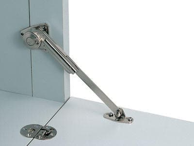 Right Hand Adjustable Soft-Down Lid Stay, Nickel-Plated