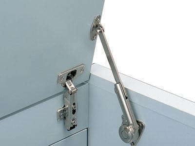 Left Hand Adjustable Soft-Down Lid Stay, Nickel-Plated