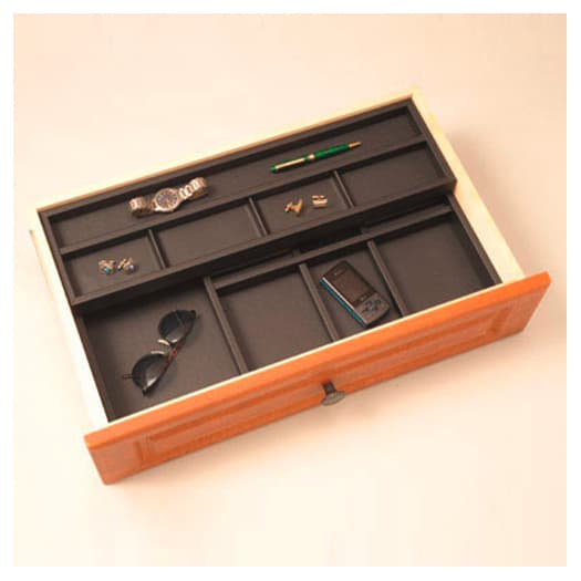 22" x 12-3/4" Jewelry Tray, Black Finish