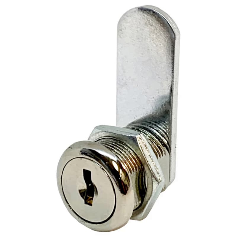 951 Disc Tumbler Cam Lock for Doors and Drawers Application, Bright Nickel, Keyed to Alike #415 (Pack/15)