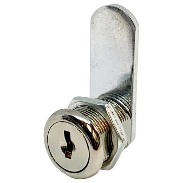 951 Disc Tumbler Cam Lock for Doors and Drawers Application, Bright Nickel, Keyed Different/Master Keyed to (Pack/15)