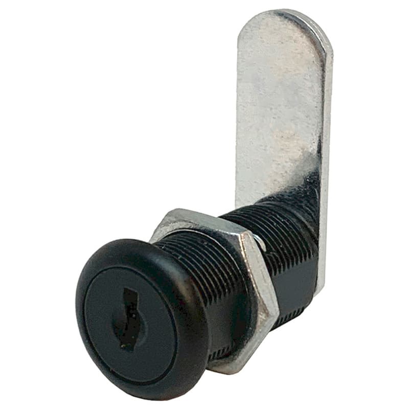954 Disc Tumbler Cam Lock for Doors/Drawers Application, Matte Black, Custom Keyed