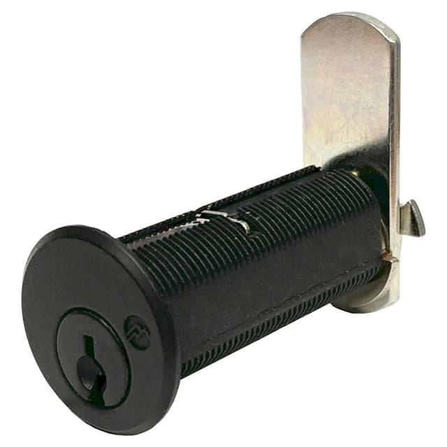 DCN N Series Pin Tumbler Cam Lock for 1-1/2" Material Thickness, Bright Brass, Master Keyed/Keyed Different