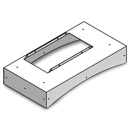 40-7/16" Silver-Metallic Straight Liner for Sirius Ventilation