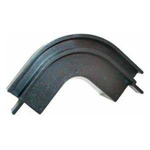 Flush-Mount Corner Tambour Track, Black (50/box)