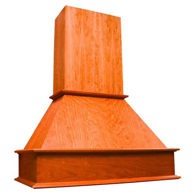 48" Straight Range Hood with Broan Liner, Cherry