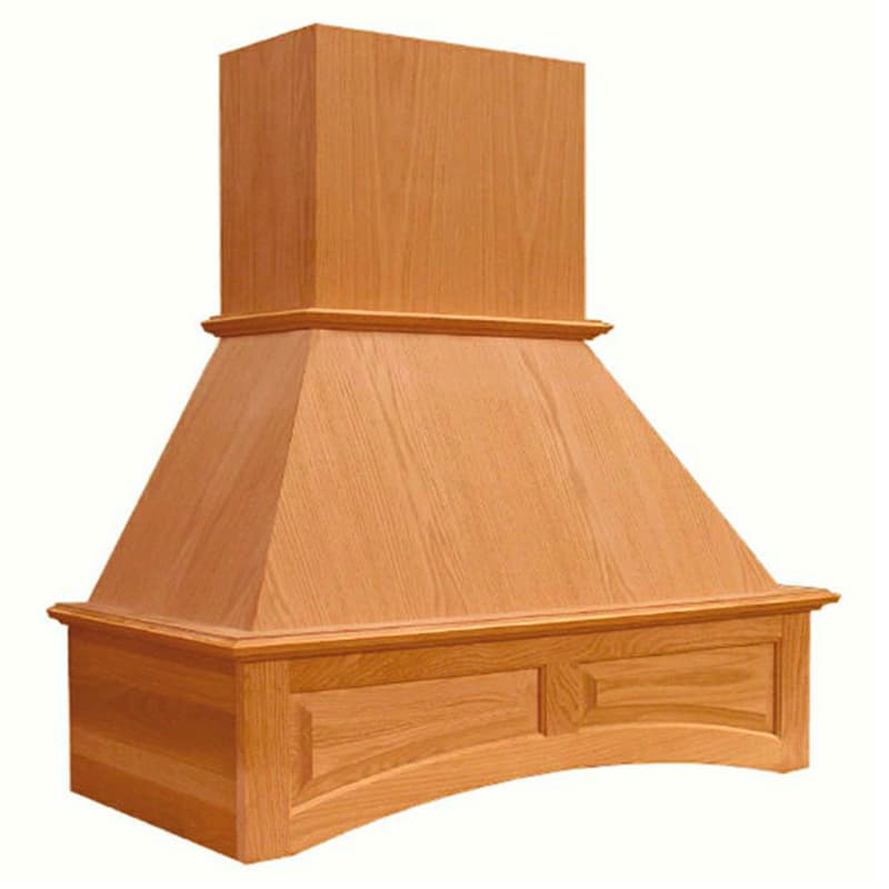 48" Signature Arched Range Hood with Broan Compactible Liner, Cherry