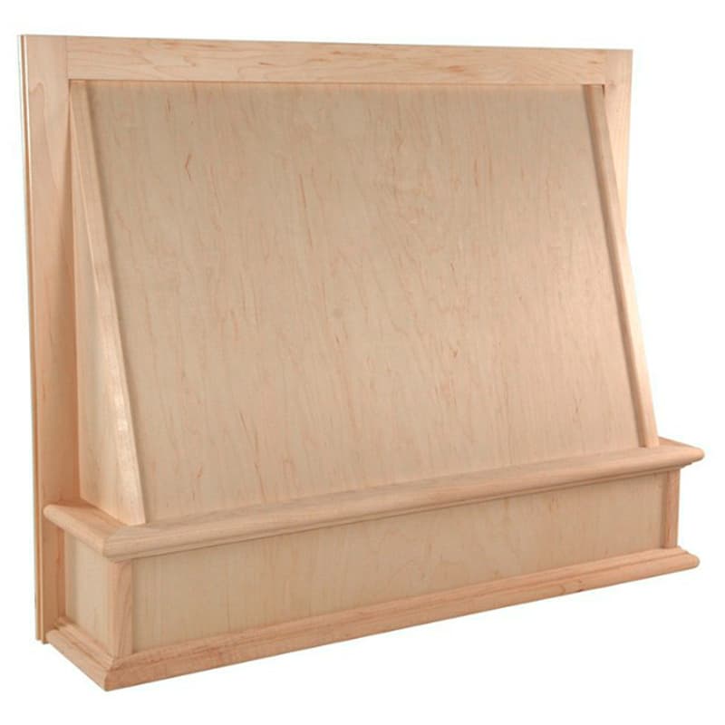 30" Unfinished Canopy Range Hood with Broan Compatible Liner, Cherry