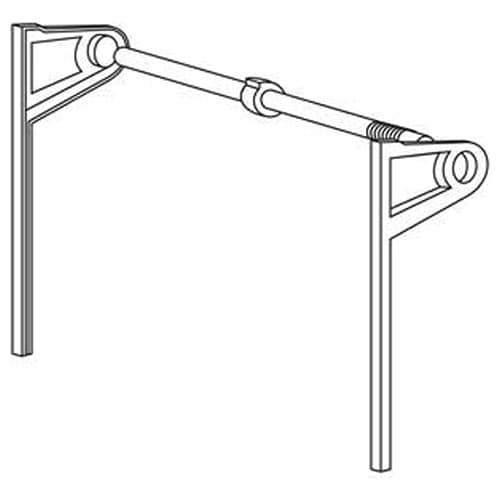 16" Face Frame Spring Tension Track, Almond