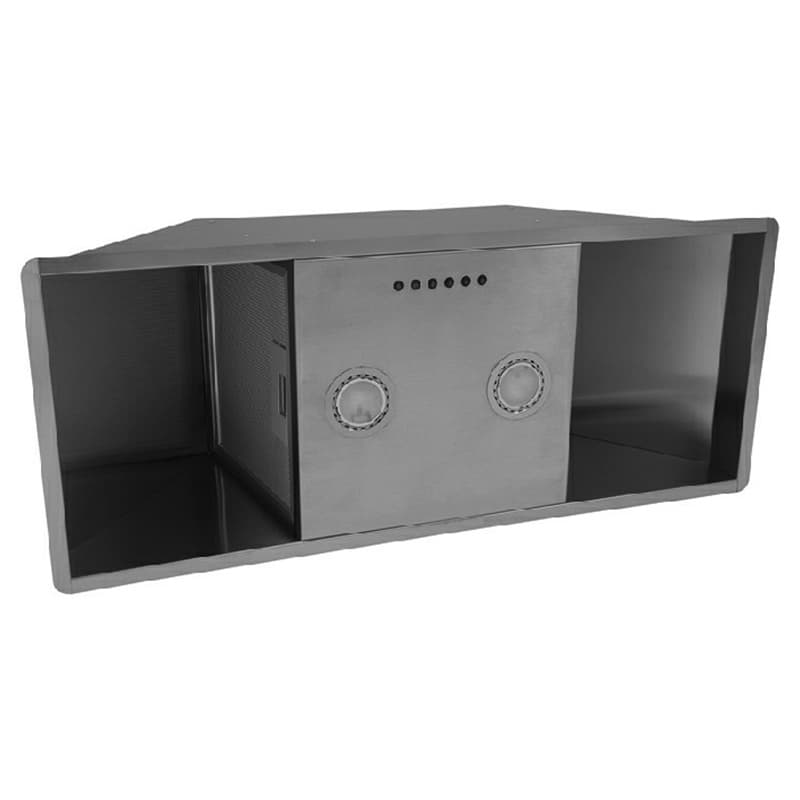 27" Sirius Brushed Stainless Steel Manual Ventilator Power Module, 600 CFM