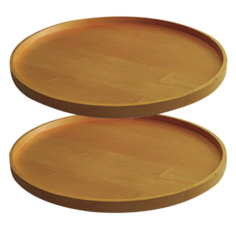 28" Full-Circle 2 Tray Wood Lazy Susan