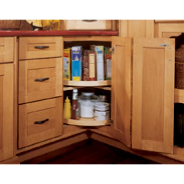 24" Kidney 2 Shelf Super Susan Kit with Detent