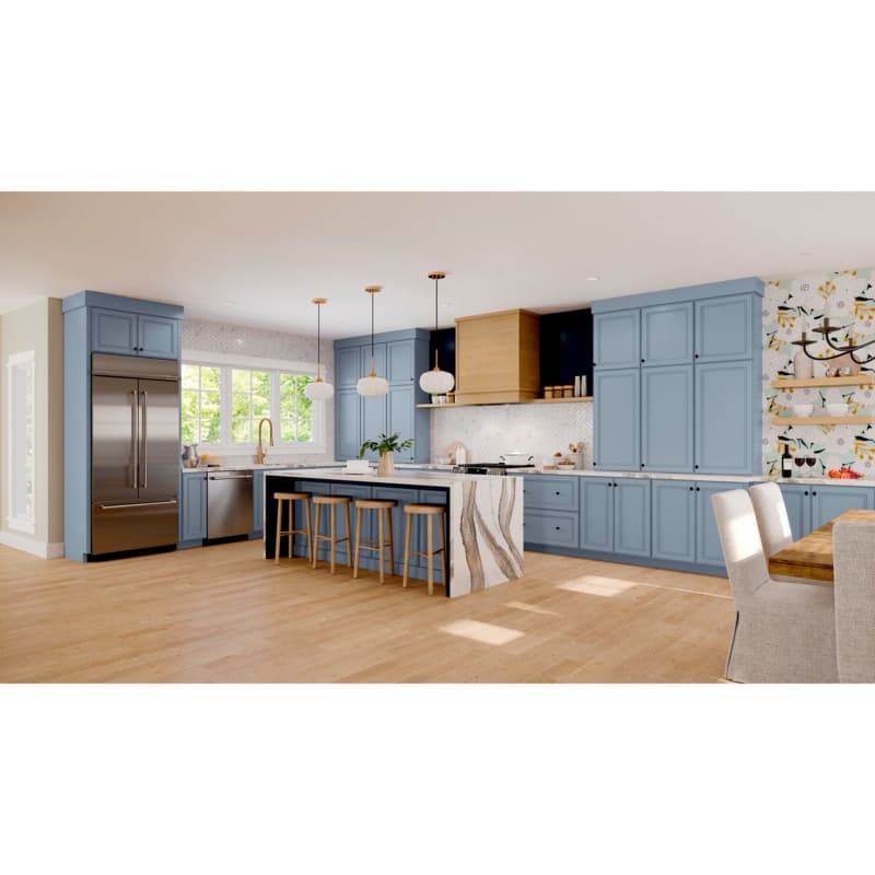 36" Modern Straight Range Hood with Broan Ventilation, Alder