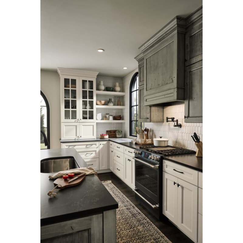 36" x 24" Estate Series Canopy Range Hood with Broan Liner, Rift White Oak