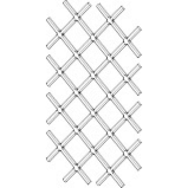 Omega National Products WRL Series 17" Wide Inverted Wine Rack Style A, Lattice Panel