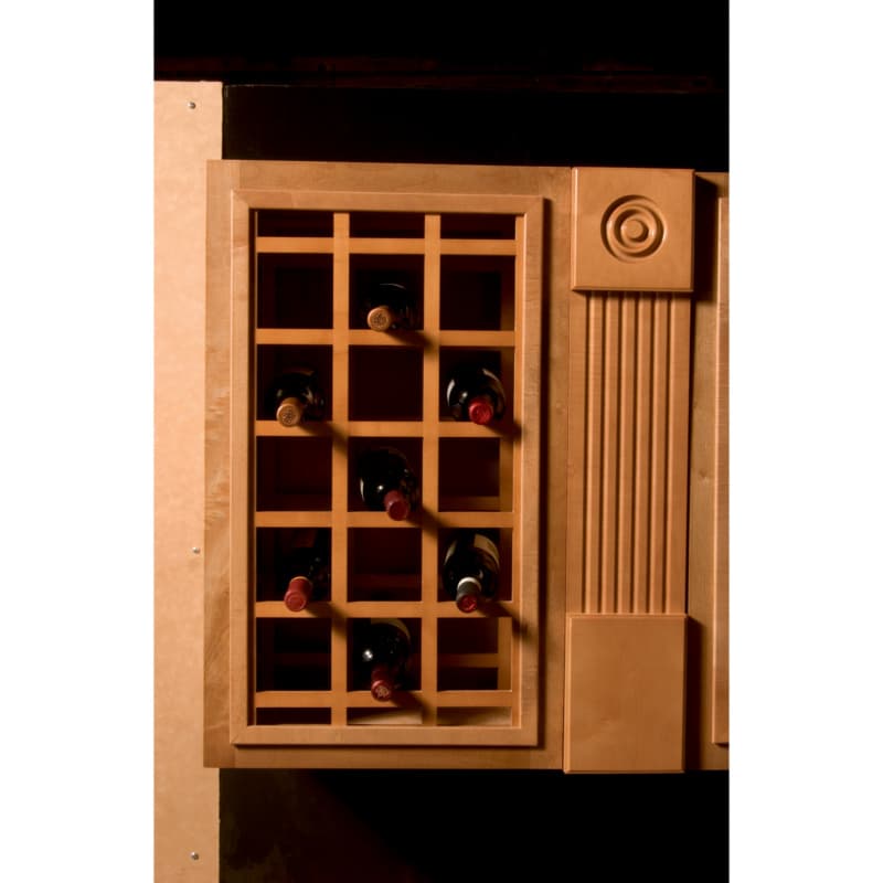17" x 29" Wine Lattice Panel with Square Edges, Alder, Set of Two
