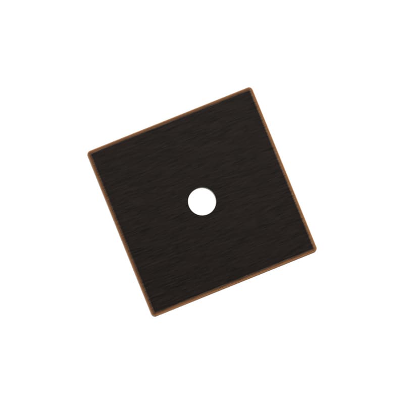 30mm Ladera Square Cabinet Knob Backplate, Oil-Rubbed Bronze