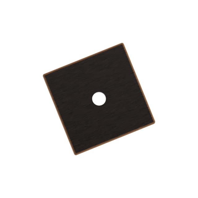 30mm Ladera Square Cabinet Knob Backplate, Oil-Rubbed Bronze
