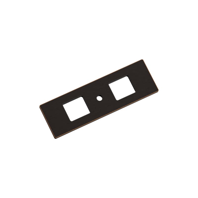 94mm Medora Rectangle Cabinet Knob Backplate, Oil-Rubbed Bronze