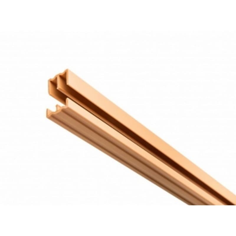 1/4" x 48" Upper/Lower Track Set, Tan Finish