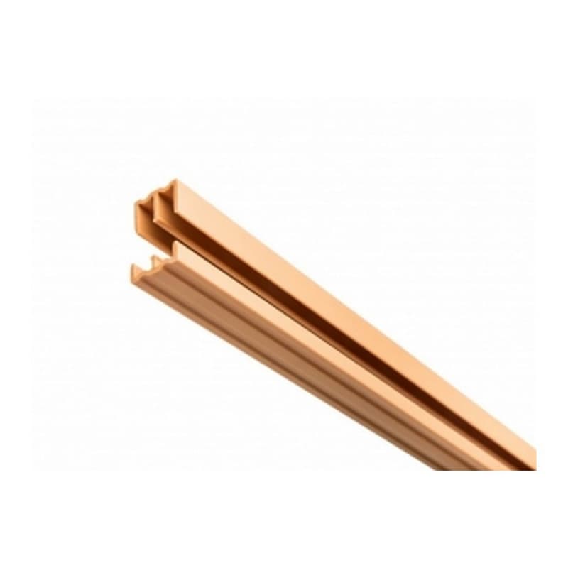 1/4" x 72" Upper/Lower Track Set, Tan Finish