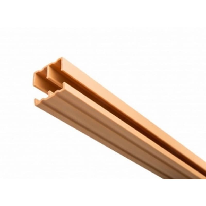 1/2" x 72" Upper/Lower Track Set, Tan Finish