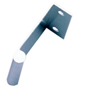 1" Extruded Aluminum Angle Bulb Pull, Polished Aluminum