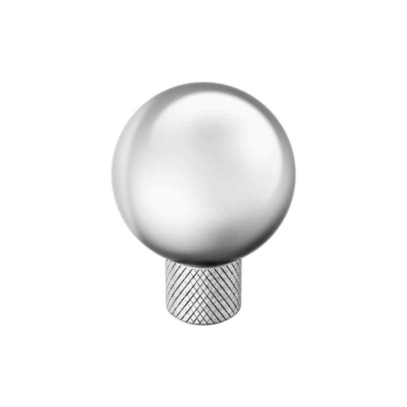 1-1/8" Collet Cabinet Knob, Polished Chrome