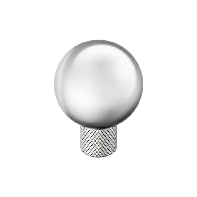 1-1/8" Collet Cabinet Knob, Polished Chrome