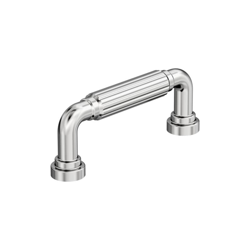 3" Cowrie Cabinet Pull, Polished Chrome