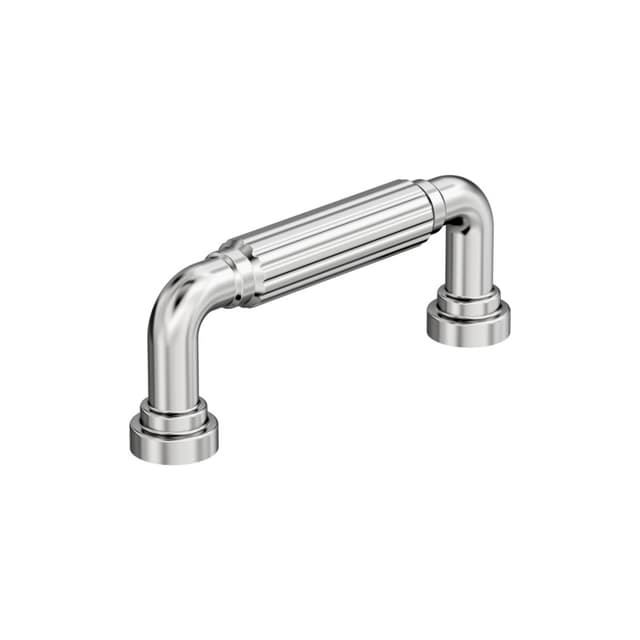 3" Cowrie Cabinet Pull, Polished Chrome