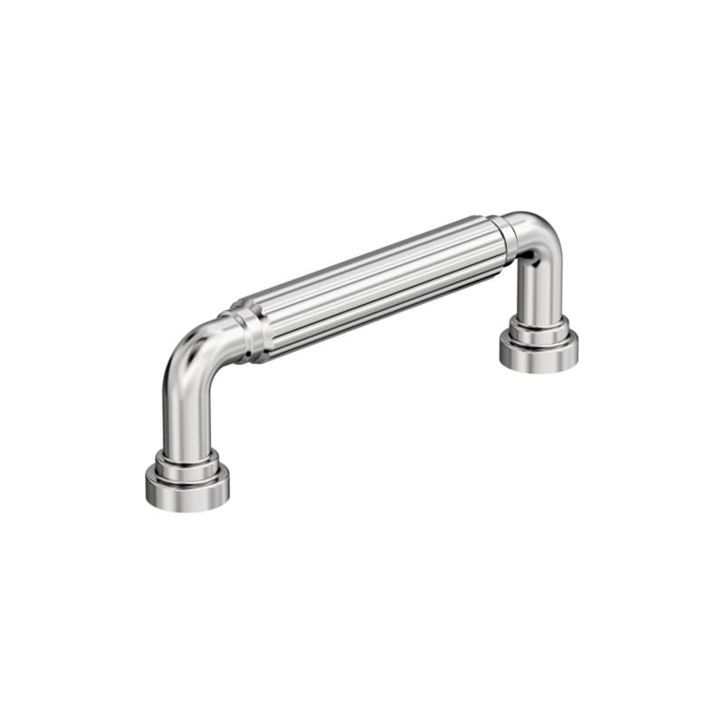 3-3/4" Cowrie Cabinet Pull, Polished Chrome