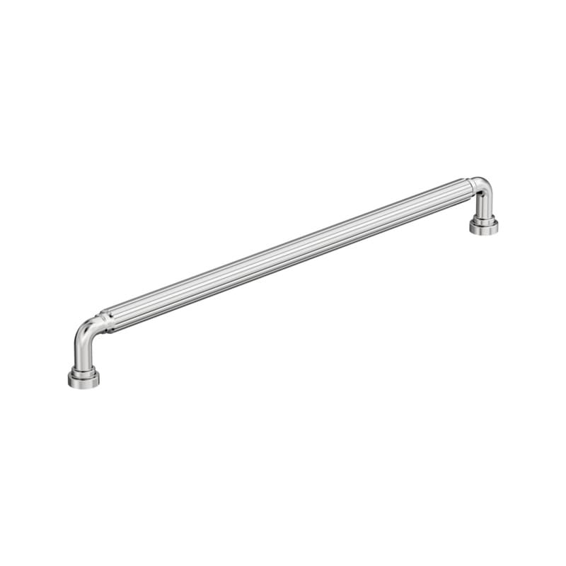 12-5/8" Cowrie Cabinet Pull, Polished Chrome