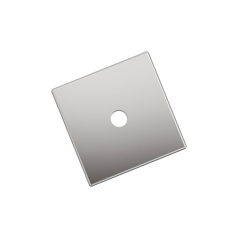 30mm Ladera Square Cabinet Knob Backplate, Polished Chrome