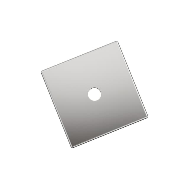 30mm Ladera Square Cabinet Knob Backplate, Polished Chrome
