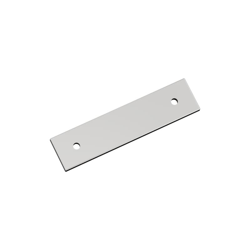 76mm Ladera Rectangle Cabinet Pull Backplate, Polished Chrome