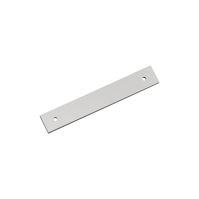 128mm Ladera Rectangle Cabinet Pull Backplate, Polished Chrome