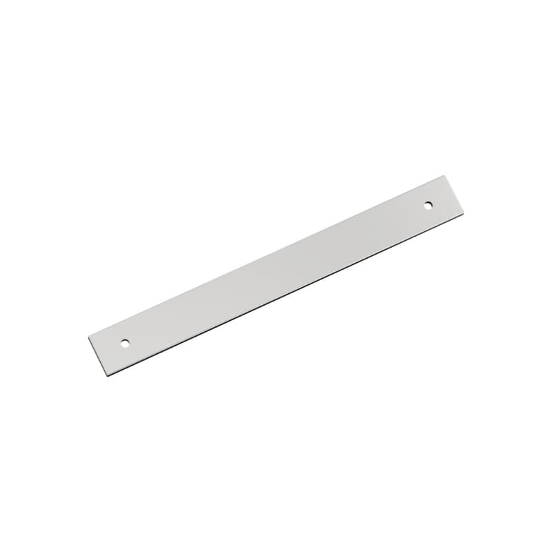 192mm Ladera Rectangle Cabinet Pull Backplate, Polished Chrome