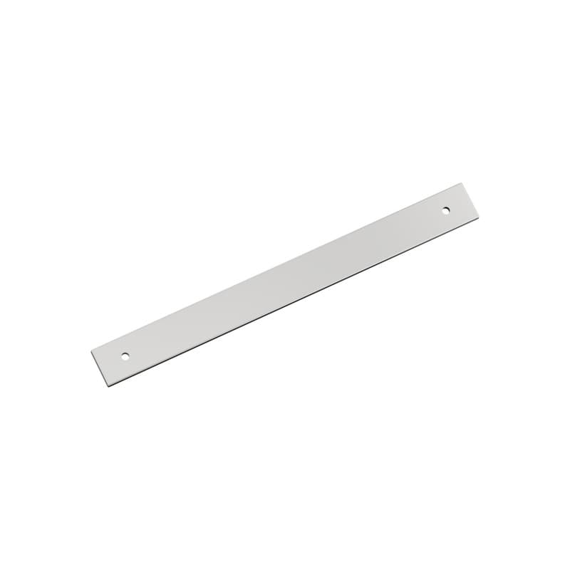 224mm Ladera Rectangle Cabinet Pull Backplate, Polished Chrome