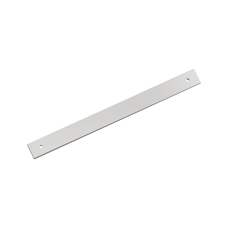 256mm Ladera Rectangle Cabinet Pull Backplate, Polished Chrome