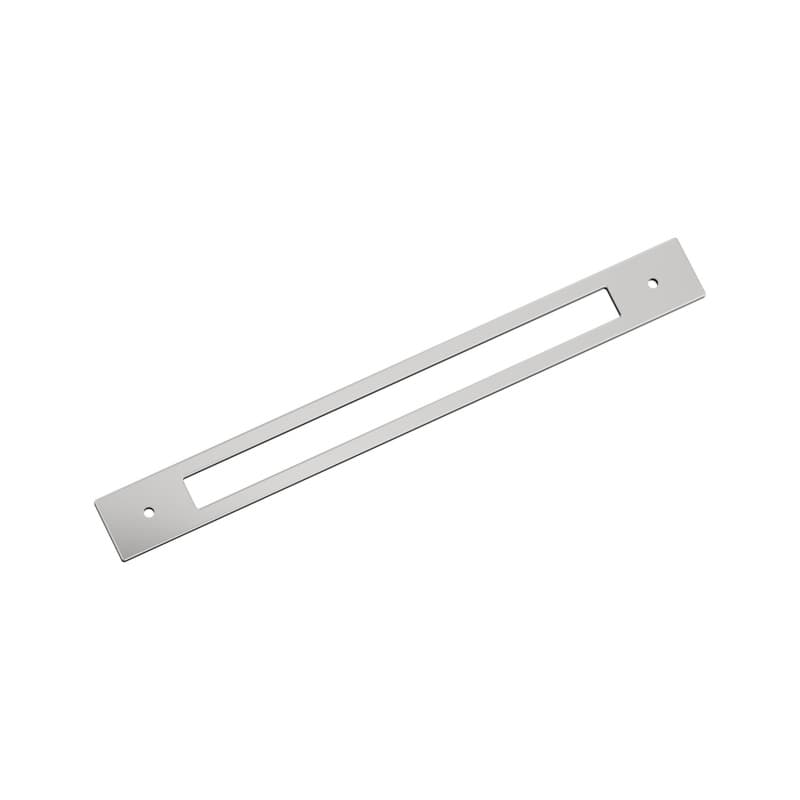 305mm Medora Rectangle Appliance Pull Backplate, Polished Chrome