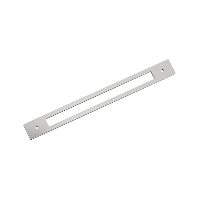 305mm Medora Rectangle Appliance Pull Backplate, Polished Chrome