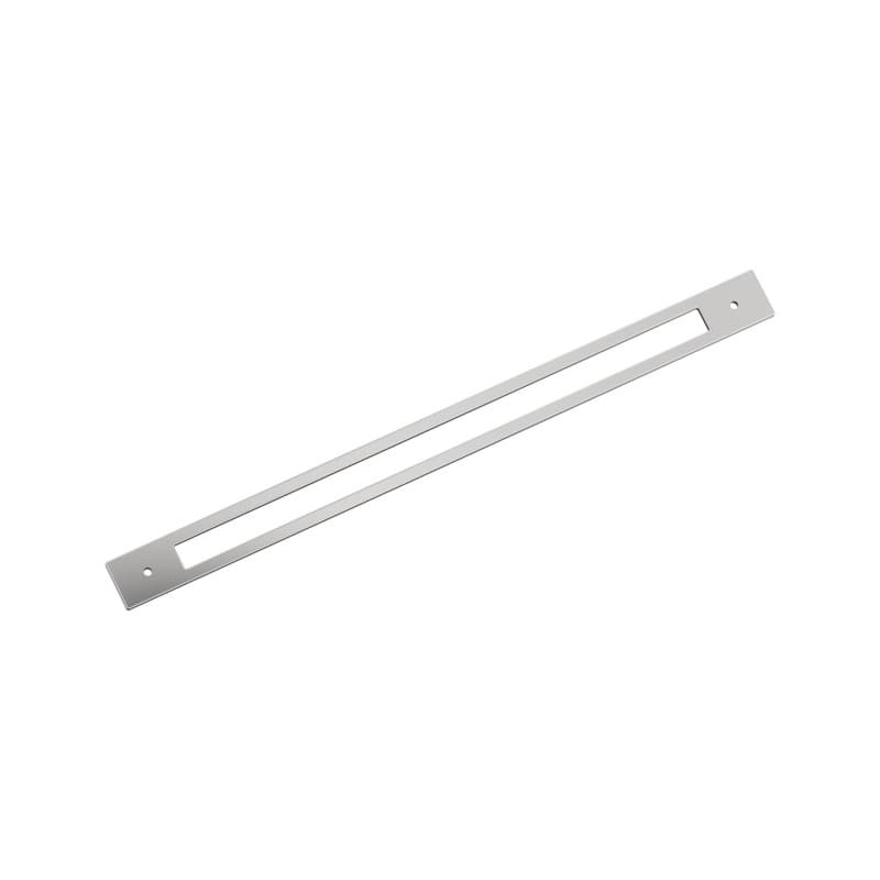 457mm Medora Rectangle Appliance Pull Backplate, Polished Chrome